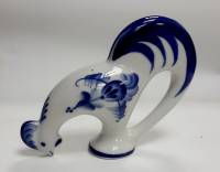 Фарфоровый сувенир "Петушок", гжель