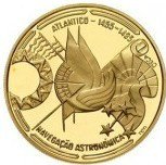 () Монета Португалия 1990 год 100 эскудо ""  Биметалл (Платина - Золото)  UNC