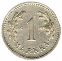 () Монета Финляндия 1928 год 1  ""   Медь-Никель  UNC