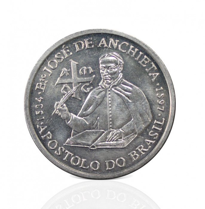 (1997) Монета Португалия 1997 год 200 эскудо &quot;Жозе ди Аншиета&quot;  Медь-Никель  UNC