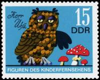 (1972-088) Марка Германия (ГДР) "Мистер уху"    Мультфильмы II Θ