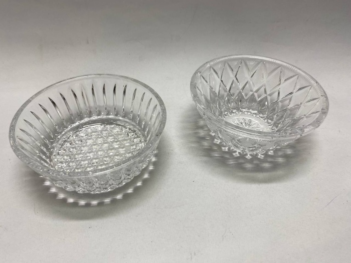Салатники хрусталь 2 шт хорошее состояние