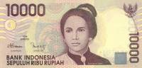 Банкнота Индонезия 1998 год 10 000 рупий Чут Няк Дин   UNC