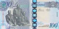 (2010) Банкнота Ботсвана 2010 год 100 пул "Вожди"   UNC