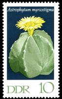 (1970-101) Марка Германия (ГДР) "Астрофитум"    Кактусы III Θ