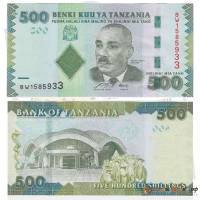 Банкнота Танзания 2011 год  500 шилингов (Состояние - AU)