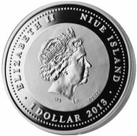 () Монета Остров Ниуэ 2013 год 1 доллар ""   AU