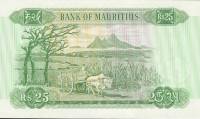(№1967P-32b) Банкнота Маврикий 1967 год "25 Rupees"