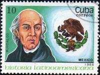 (1988-086) Марка Куба "Мигель Идальго (Мексика)"    История Латинской Америки III Θ