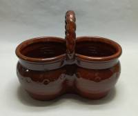 Кашпо, обливная керамика