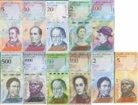 2008-2018, 11 банкнот Набор бон Венесуэла 2008-2018 год Выдающиеся личности    UNC