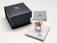 Кольцо серебрение 925 пр 8,6 гр цирконий 17 мм Preciosa Чехия в подарочной коробке