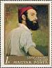 (1967-028) Марка Венгрия "Самуэль Ланьи, автопортрет" ,  III O
