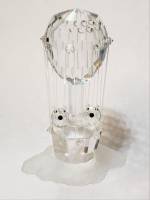 Сувенир Мишки на воздушном шаре 7,5 см хрусталь Asfour Египет новый