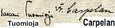 (1945 Litt B) Банкнота Финляндия 1945 год 20 марок  Tuomioja - Carpelan  UNC