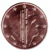 (№2014km344) Монета Нидерланды 2014 год 1 Euro Cent