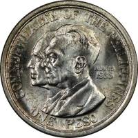 (№1936km178) Монета Филиппины 1936 год 1 Peso (Создании Содружества)