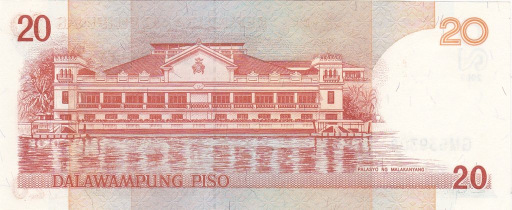 (2009) Банкнота Филиппины 2009 год 20 песо &quot;Мануэль Кесон&quot;   UNC