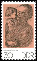 (1970-085) Марка Германия (ГДР) "Мать и ребенок"    Неделя искусств II Θ