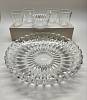 Блюдо-фруктовница 4 стакана и вазочка хрусталь СССР