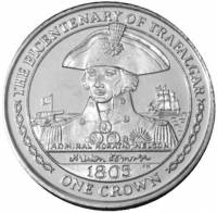 () Монета Остров Мэн 2005 год 1 крона ""   AU