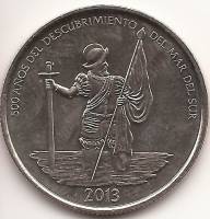 (№2013km144) Монета Панама 2013 год frac12; Balboa (500-й Энн. открытие Тихого океана)