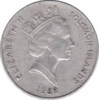 (№1988km27) Монета Соломоновы Острова 1988 год 10 Cents (немагнитных)