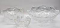 Вазы - салатники Зимние узоры хрусталь ЛЗХС 3 штуки 