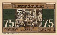 (№1921) Банкнота Германия 1921 год "75 Pfennig"