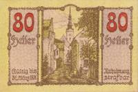 (№1920) Банкнота Австрия 1920 год "80 Heller"