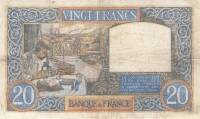 (№1942P-92c) Банкнота Франция 1942 год "20 Francs"