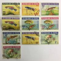 --  Набор марок Гвинея 10 шт.  Гашёные , III Θ