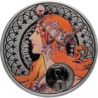 2011 Монета Остров Ниуэ 1 доллар Овен Серебро Ag 925  PROOF Коробка Сертификат