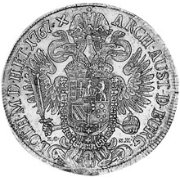(№1765km2074.1) Монета Австрия 1765 год 1 Thaler