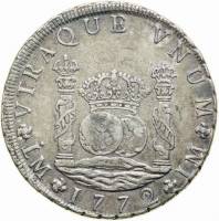 (№1769km64.2) Монета Перу 1769 год 8 Reales