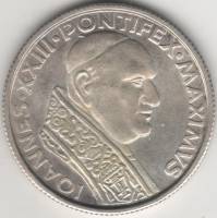 1963 Жетон Медаль Ватикан Папа Иоанн ХXIII  Серебро Ag 900  UNC