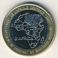 (№2005km15) Монета Габон 2005 год 4,500 CFA Francs (Падение нефти)
