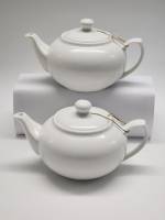 Чайники заварочные 2 штуки белые стильные новые Kunstwerk фарфор 450 мл