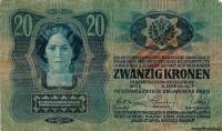(№1920P-44) Банкнота Австрия 1920 год "20 Kronen"