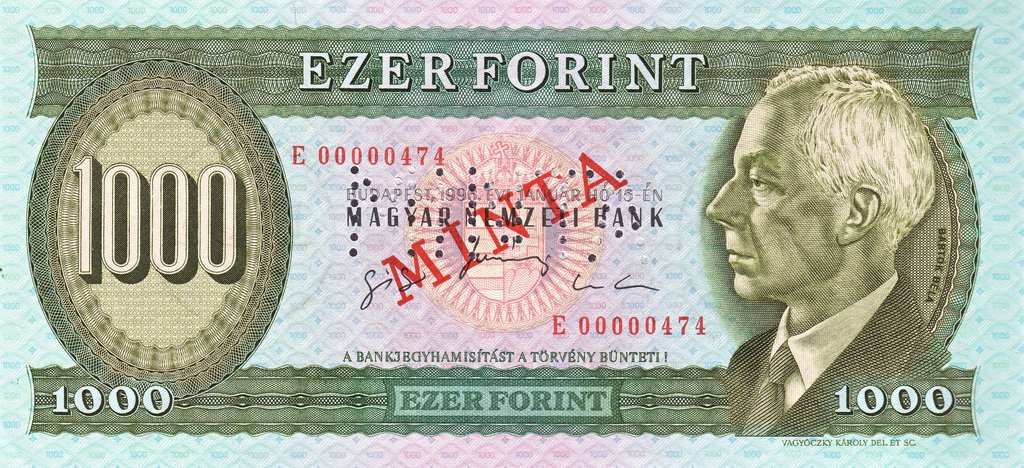 (№1996P-176cs) Банкнота Венгрия 1996 год &quot;1,000 Forint&quot;