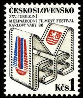 (1986-012) Марка Чехословакия "Кинопленка" ,  II Θ