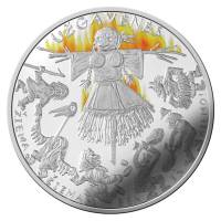 (2019) Монета Литва 2019 год 5 евро "Масленица" Цветная  PROOF в коробке