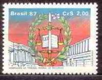 (№1987-2216) Марка Бразилия 1987 год "Дань СКР", Гашеная