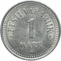 (1922) Монета Эстония 1922 год 1 марка   Медь-Никель  XF