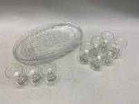 Набор стопки 9 шт и селедочница