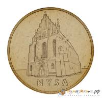 119 Монета Польша 2006 год 2 злотых Ныса  Латунь  UNC