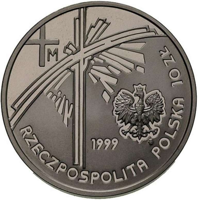 () Монета Польша 1999 год 10 злотых &quot;&quot;    AU