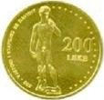 (№2001km83) Монета Албания 2001 год 200 Lekeuml;