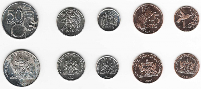 () Монета Тринидад и Тобаго 2003 год &quot;&quot;   UNC