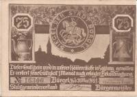 (№1921) Банкнота Германия 1921 год "75 Pfennig"